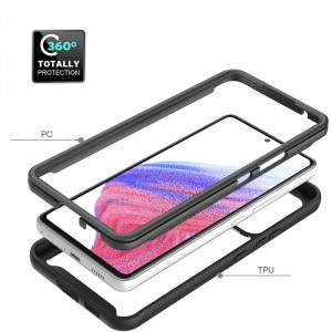 Husa telefon Samsung Galaxy A53 5G + Folie - Techsuit Defense360 Pro - Black - Img 4