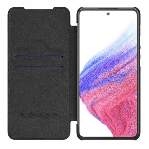 Husa telefon Samsung Galaxy A53 5G - Nillkin QIN Leather Pro Case - Black - Img 2
