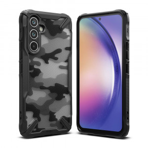 Husa telefon Samsung Galaxy A54 - Ringke Fusion X Design - Camo Black - Img 4