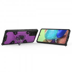 Husa telefon Samsung Galaxy A71 4G - Techsuit Honeycomb Armor - Rose-Violet - Img 2
