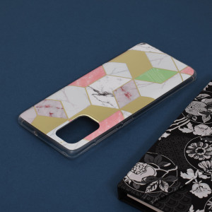 Husa telefon Samsung Galaxy A71 4G - Techsuit Marble Series - Purple Hex - Img 4