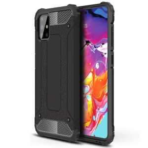 Husa telefon Samsung Galaxy M31s - Techsuit Hybrid Armor - Black - Img 1