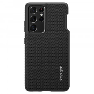 Husa telefon Samsung Galaxy S21 Ultra 5G - Spigen Liquid Air - Matte Black - Img 2