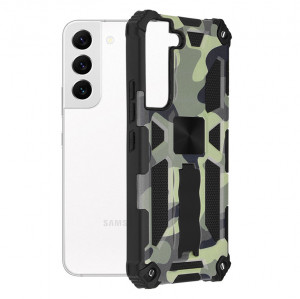 Husa telefon Samsung Galaxy S22 5G - Techsuit Blazor Series - Camo Lime - Img 1