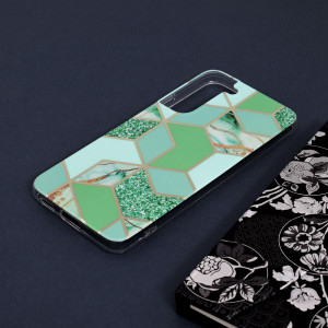 Husa telefon Samsung Galaxy S22 Plus 5G - Techsuit Marble Series - Green Hex - Img 4