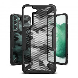 Husa telefon Samsung Galaxy S22 Plus - Ringke Fusion X Design - Camo Black - Img 3