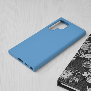 Husa telefon Samsung Galaxy S22 Ultra 5G - Techsuit Soft Edge Silicone - Denim Blue - Img 3