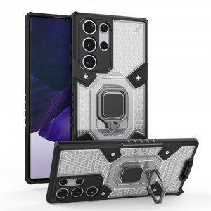 Husa telefon Samsung Galaxy S23 Ultra - Techsuit Honeycomb Armor - Rose-Violet - Img 2