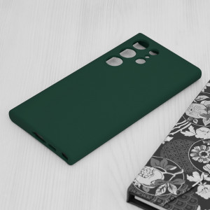 Husa telefon Samsung Galaxy S23 Ultra - Techsuit Soft Edge Silicone - Dark Green - Img 3