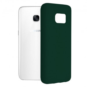 Husa telefon Samsung Galaxy S7 Edge - Techsuit Soft Edge Silicone - Dark Green - Img 1