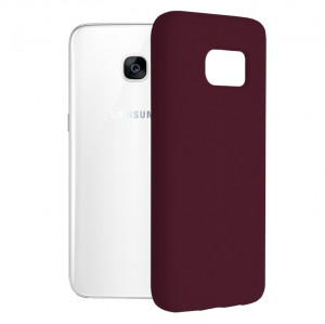 Husa telefon Samsung Galaxy S7 Edge - Techsuit Soft Edge Silicone - Plum Violet - Img 1