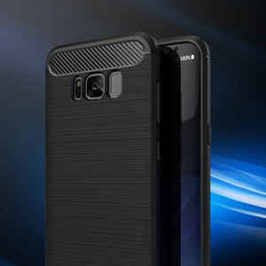 Husa telefon Samsung Galaxy S8 - Techsuit Carbon Silicone - Black - Img 3