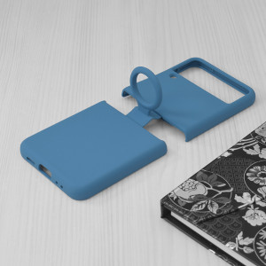 Husa telefon Samsung Galaxy Z Flip3 5G - Techsuit Soft Edge Silicone - Denim Blue - Img 3