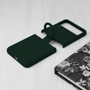 Husa telefon Samsung Galaxy Z Flip3 5G - Techsuit Soft Edge Silicone - Dark Green - Img 3