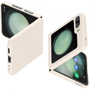 Husa telefon Samsung Galaxy Z Flip5 - Spigen Air Skin - Pearled Ivory - Img 1