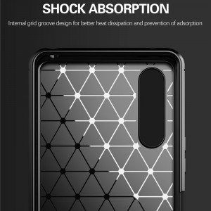 Husa telefon Sony Xperia Ace 2 - Techsuit Carbon Silicone - Black - Img 3