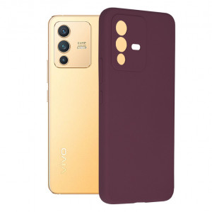 Husa telefon Vivo V23 5G - Techsuit Soft Edge Silicone - Plum Violet - Img 1