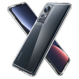 Husa telefon Xiaomi 12 / 12X - Spigen Ultra Hybrid - Crystal Clear - Img 2