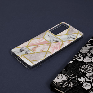 Husa telefon Xiaomi 12 / 12X - Techsuit Marble Series - Pink Hex - Img 4
