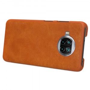 Husa telefon Xiaomi Mi 10T Lite 5G - Nillkin QIN Leather Case - Brown - Img 2