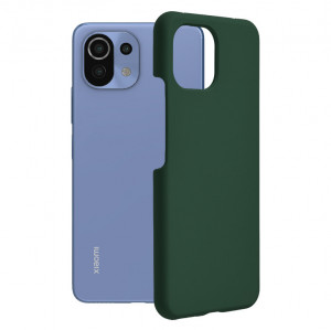 Husa telefon Xiaomi Mi 11 Lite 4G / Mi 11 Lite 5G / 11 Lite 5G NE - Techsuit Soft Edge Silicone - Dark Green - Img 1