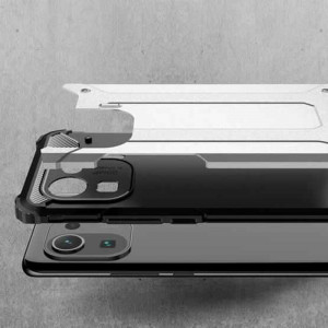 Husa telefon Xiaomi Mi 11 Pro - Techsuit Hybrid Armor - Black - Img 3