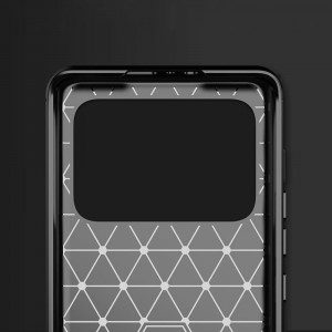 Husa telefon Xiaomi Mi 11 Ultra - Techsuit Carbon Silicone - Black - Img 4