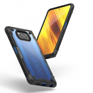 Husa telefon Xiaomi Poco X3 / Poco X3 NFC / Poco X3 Pro - Ringke Fusion X - Black - Img 4