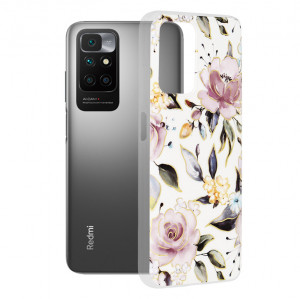 Husa telefon Xiaomi Redmi 10 / Redmi 10 2022 - Techsuit Marble Series - Chloe White - Img 1