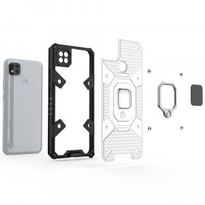 Husa telefon Xiaomi Redmi 9C / Redmi 9C NFC - Techsuit Honeycomb Armor - Black - Img 3