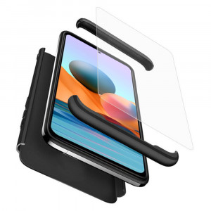 Husa telefon Xiaomi Redmi Note 10 Pro / Note 10 Pro Max + Folie - GKK 360 - Black