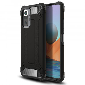 Husa telefon Xiaomi Redmi Note 10 Pro / Note 10 Pro Max - Techsuit Hybrid Armor - Black - Img 1