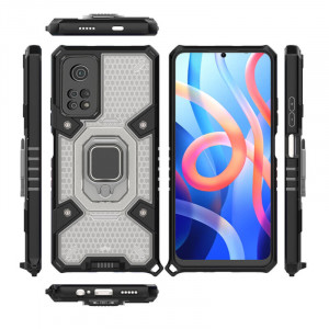 Husa telefon Xiaomi Redmi Note 11 / Note 11S - Techsuit Honeycomb Armor - Black - Img 4