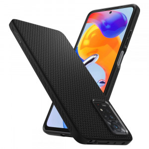 Husa telefon Xiaomi Redmi Note 11 Pro 4G / Note 11 Pro 5G - Spigen Liquid Air - Matte Black - Img 2