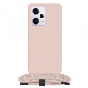 Husa telefon Xiaomi Redmi Note 12 Pro / Poco X5 Pro - Techsuit Crossbody Lanyard - Pink