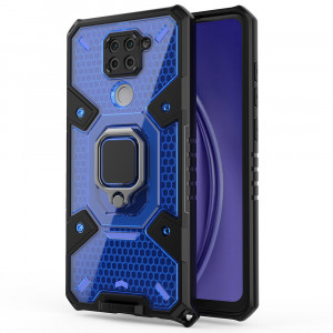 Husa telefon Xiaomi Redmi Note 9 / Redmi 10X 4G - Techsuit Honeycomb Armor - Blue - Img 1