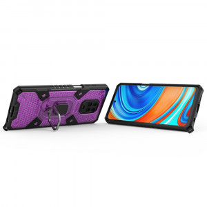 Husa telefon Xiaomi Redmi Note 9S / Note 9 Pro / Note 9 Pro Max - Techsuit Honeycomb Armor - Rose-Violet - Img 2
