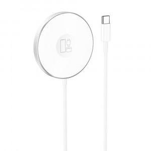 Incarcator fara Fir pentru Telefon, Apple Watch, Casti, 2A, 15W - Hoco (CW41) - White - Img 3