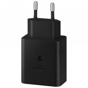 Incarcator Priza Type-C 45W, Cablu USB-C la Type-C - Samsung (EP-T4510XBEGEU) - Black (Blister Packing) - Img 1
