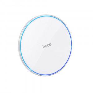 Incarcator Wireless Fast Charging 15W - Hoco Pro Easy (CW6) - White - Img 3