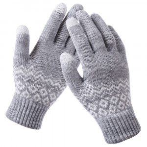 Manusi Touchscreen - Techsuit Knitting (ST0003) - Gray - Img 1