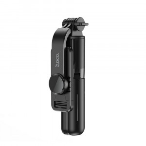 Selfie Stick Bluetooth - Hoco Tripod Mount Figure (K17) - Black - Img 3