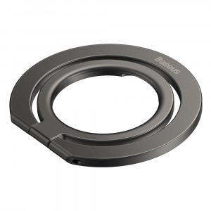Suport Inel Telefon - Baseus Halo Series Foldable (SUCH000013) - Grey - Img 1