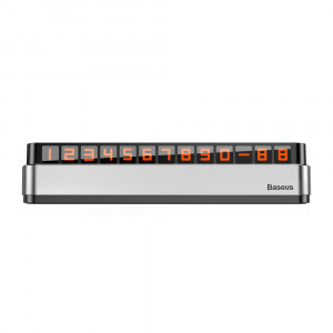 Suport Numar Auto Bord - Baseus Moonlight Box Series (ACNUM-B0S) - Silver - Img 2