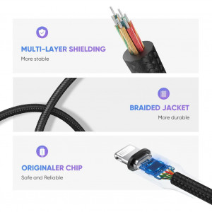 Adaptor Audio Lightning la Jack 10cm - Ugreen (30756) - Black - Img 3