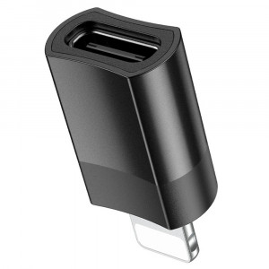 Adaptor OTG Lightning la Type-C 2A - Hoco (UA17) - Black - Img 3