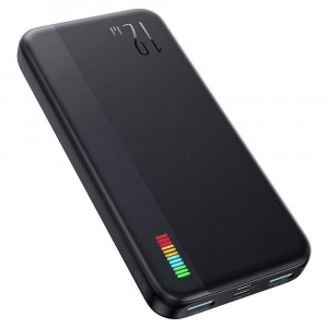 Baterie Externa 2x USB, Type-C, Micro-USB, 12W, 10000mAh - JoyRoom Dazzling Series (JR-T016) - Black - Img 3