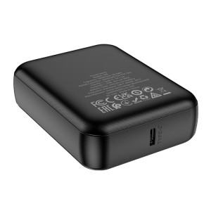 Baterie Externa USB cu Lumini LED 2A, 5000mAh - Hoco (J96) - Black - Img 2