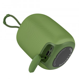 Boxa Wireless BT 5.2, FM, Card TF, USB, AUX, TWS, Lumini RGB - Hoco (HC14) - Spruce Green - Img 2