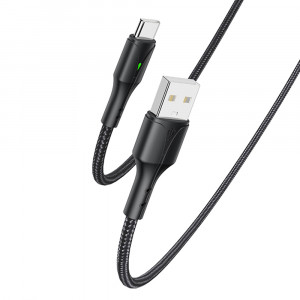 Cablu de Date Type-C 2.4A, 480Mbps, 1.2m - Yesido (CA97) - Black - Img 1
